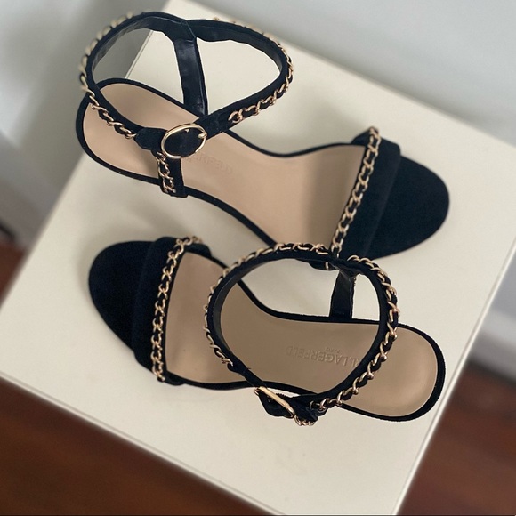 Karl Lagerfeld Paris The Daisy Suede Sandal - Picture 12 of 15